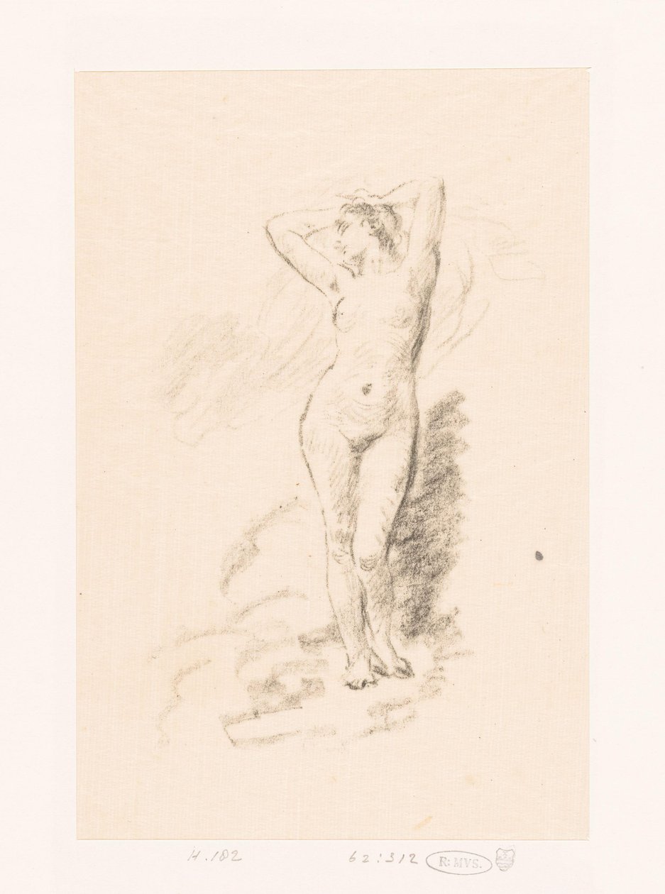 دراسة امرأة عارية واقفة بواسطة Ignace Henri Jean Fantin Latour