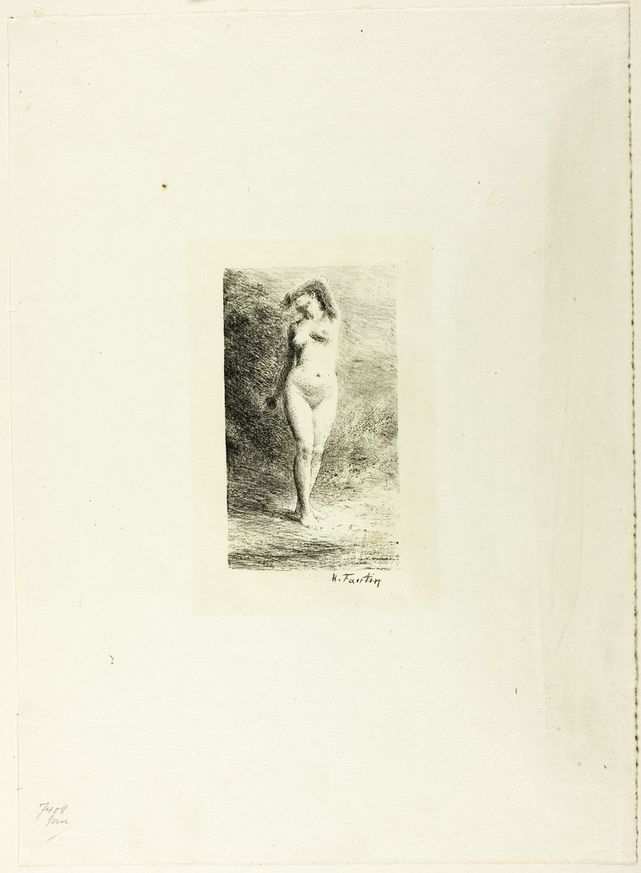دراسة المرأة الواقفة من الأمام بواسطة Ignace Henri Jean Fantin Latour