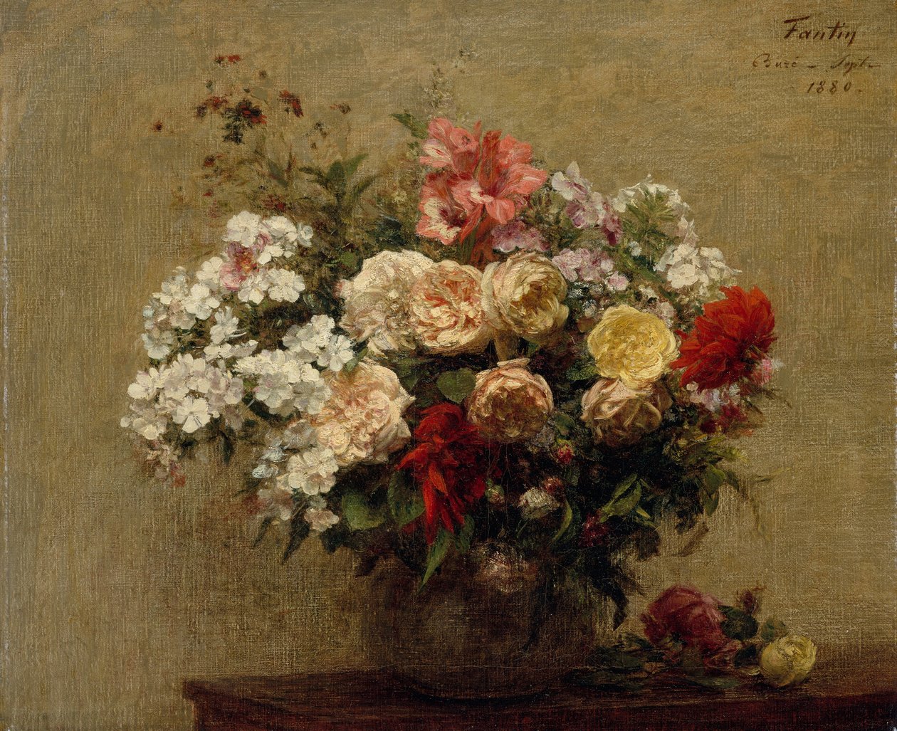 زهور الصيف ، 1880. بواسطة Ignace Henri Jean Fantin Latour