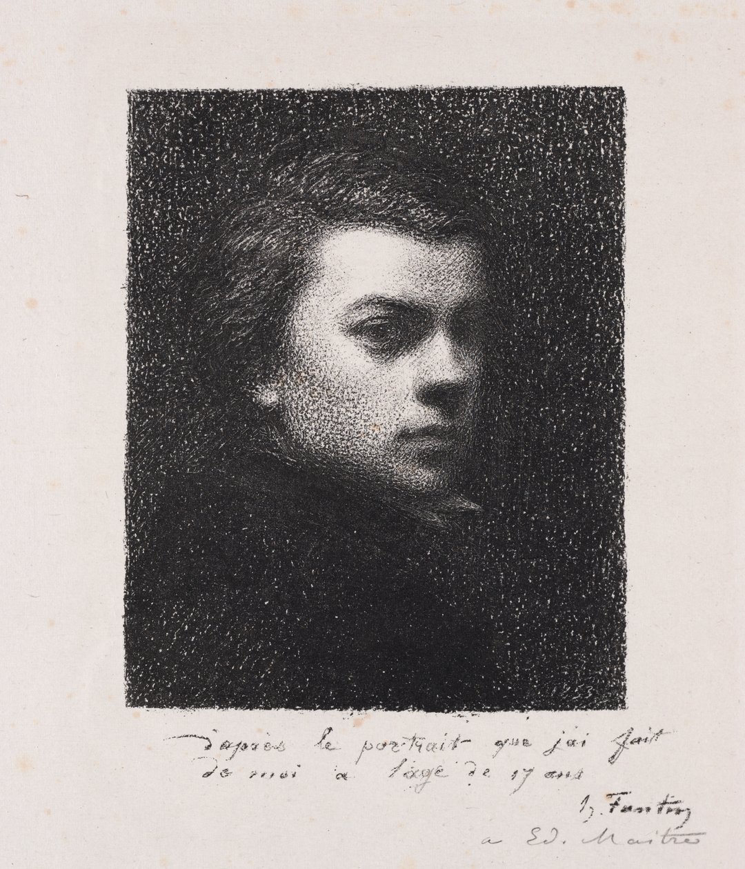 الفنان في 17 عاما بواسطة Ignace Henri Jean Fantin Latour