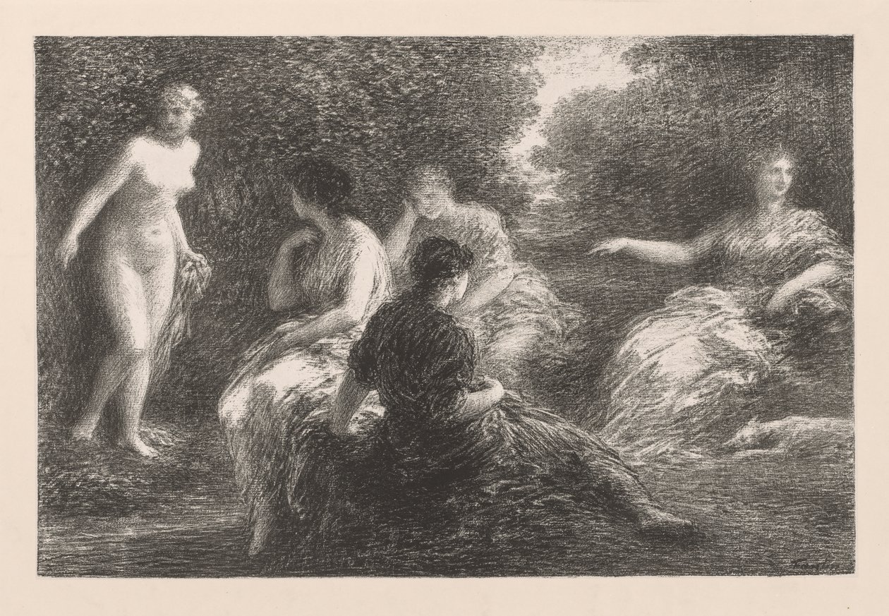 السباحون بواسطة Ignace Henri Jean Fantin Latour