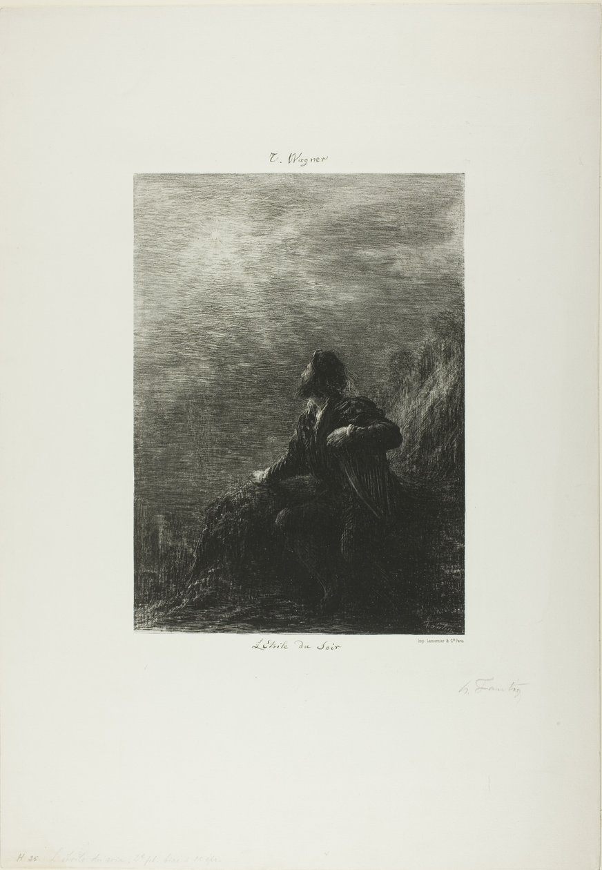 نجمة المساء ، اللوحة الثانية بواسطة Ignace Henri Jean Fantin Latour
