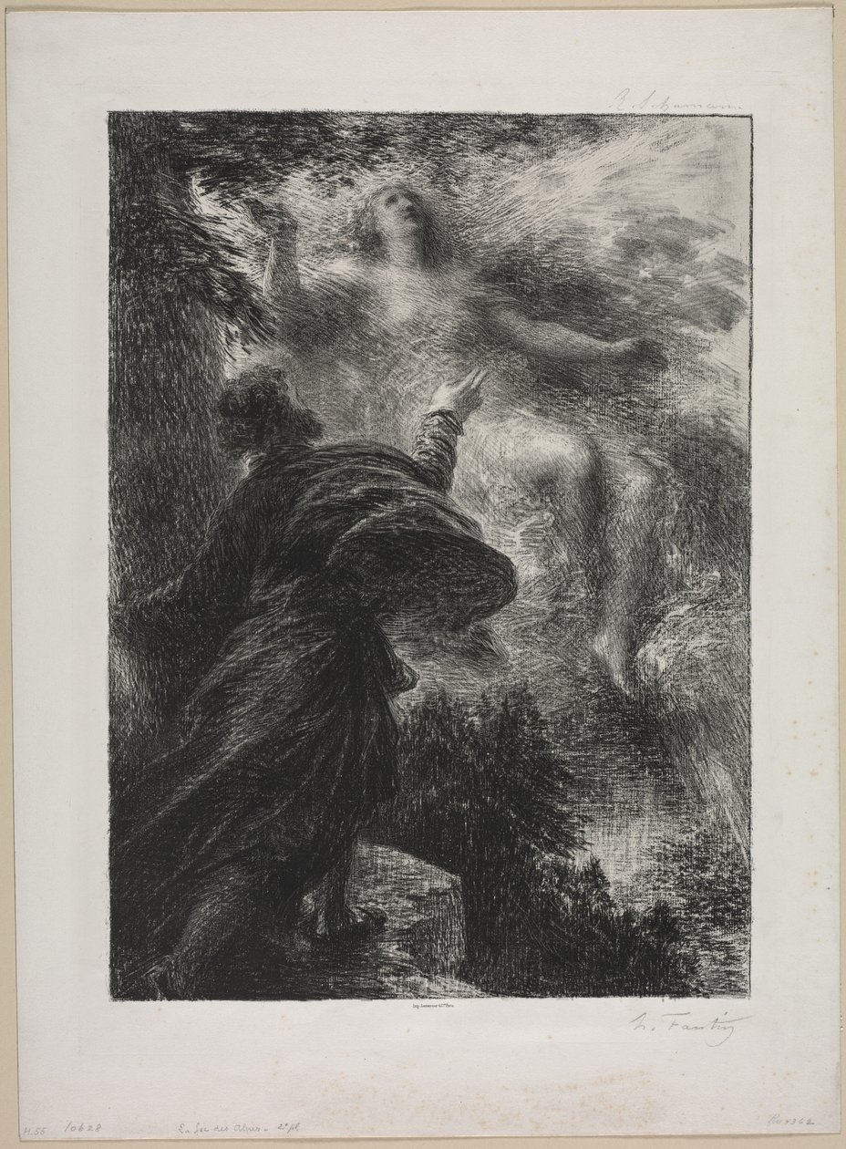 جنية جبال الألب 1885. بواسطة Ignace Henri Jean Fantin Latour