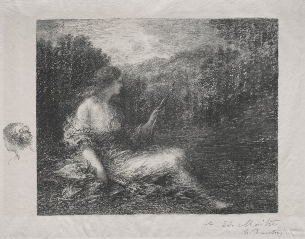والصيادة بواسطة Ignace Henri Jean Fantin Latour