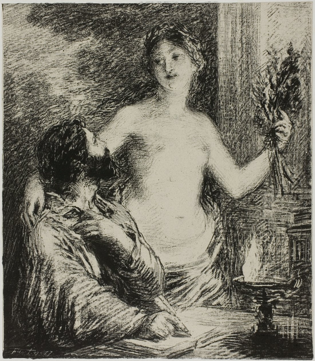 الموسيقي بواسطة Ignace Henri Jean Fantin Latour
