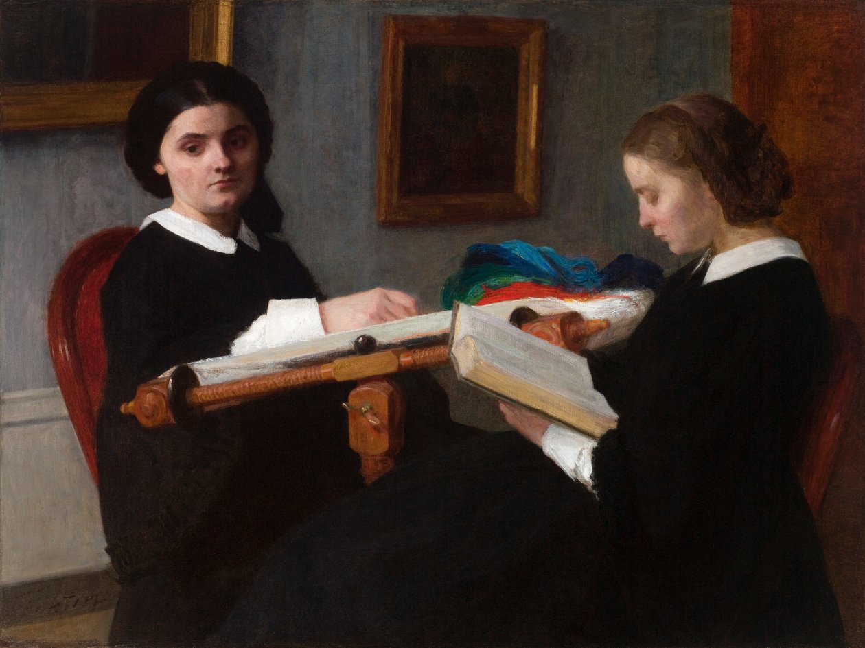 الأختان بواسطة Ignace Henri Jean Fantin Latour