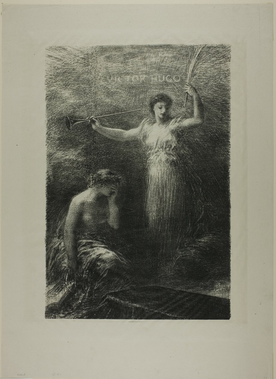 إلى فيكتور هوغو بواسطة Ignace Henri Jean Fantin Latour