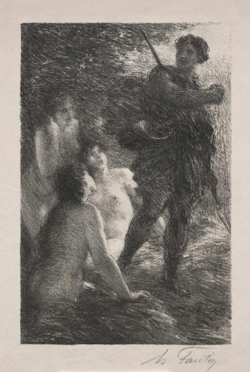 شفق الآلهة ، الفصل الثالث: سيجفريد ونهر الراين بواسطة Ignace Henri Jean Fantin Latour