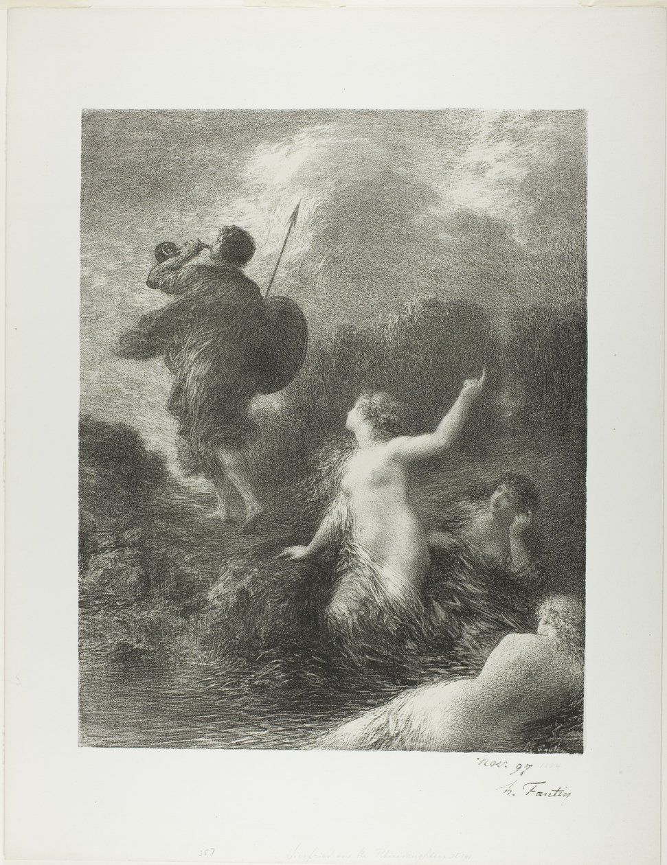 شفق الآلهة: سيغفريد ونهر الراين بواسطة Ignace Henri Jean Fantin Latour
