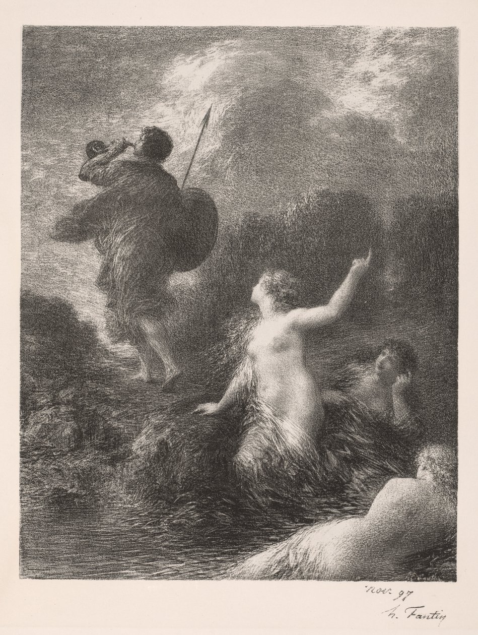 شفق الآلهة: سيغفريد ونهر الراين بواسطة Ignace Henri Jean Fantin Latour