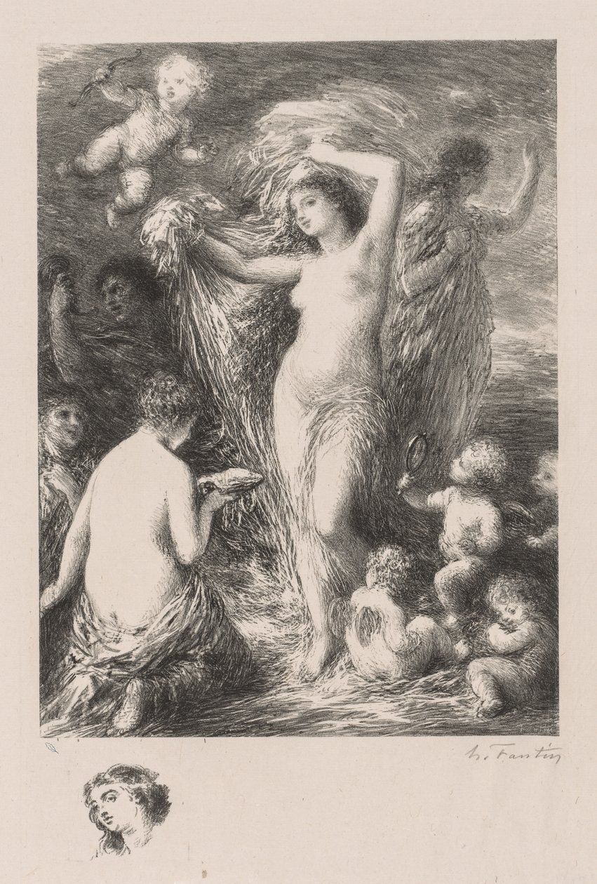 فينوس أناديومين بواسطة Ignace Henri Jean Fantin Latour