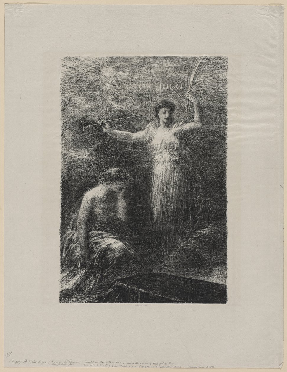 إلى فيكتور هوغو بواسطة Ignace Henri Jean Fantin Latour