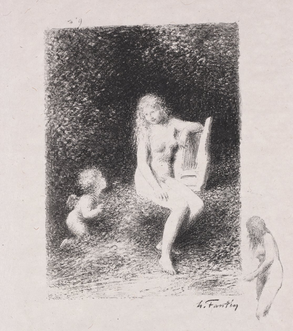 الحادي والعشرون بواسطة Ignace Henri Jean Fantin Latour