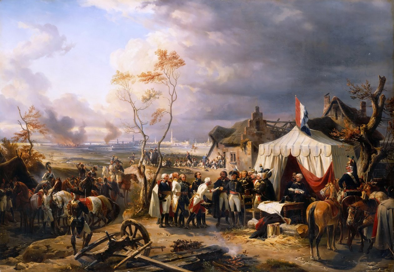 الجنرال دي لا مورليير يستقبل استسلام أنتويرب في 29 نوفمبر 1792 بواسطة هنري فيليكس إيمانويل فيليبوتو