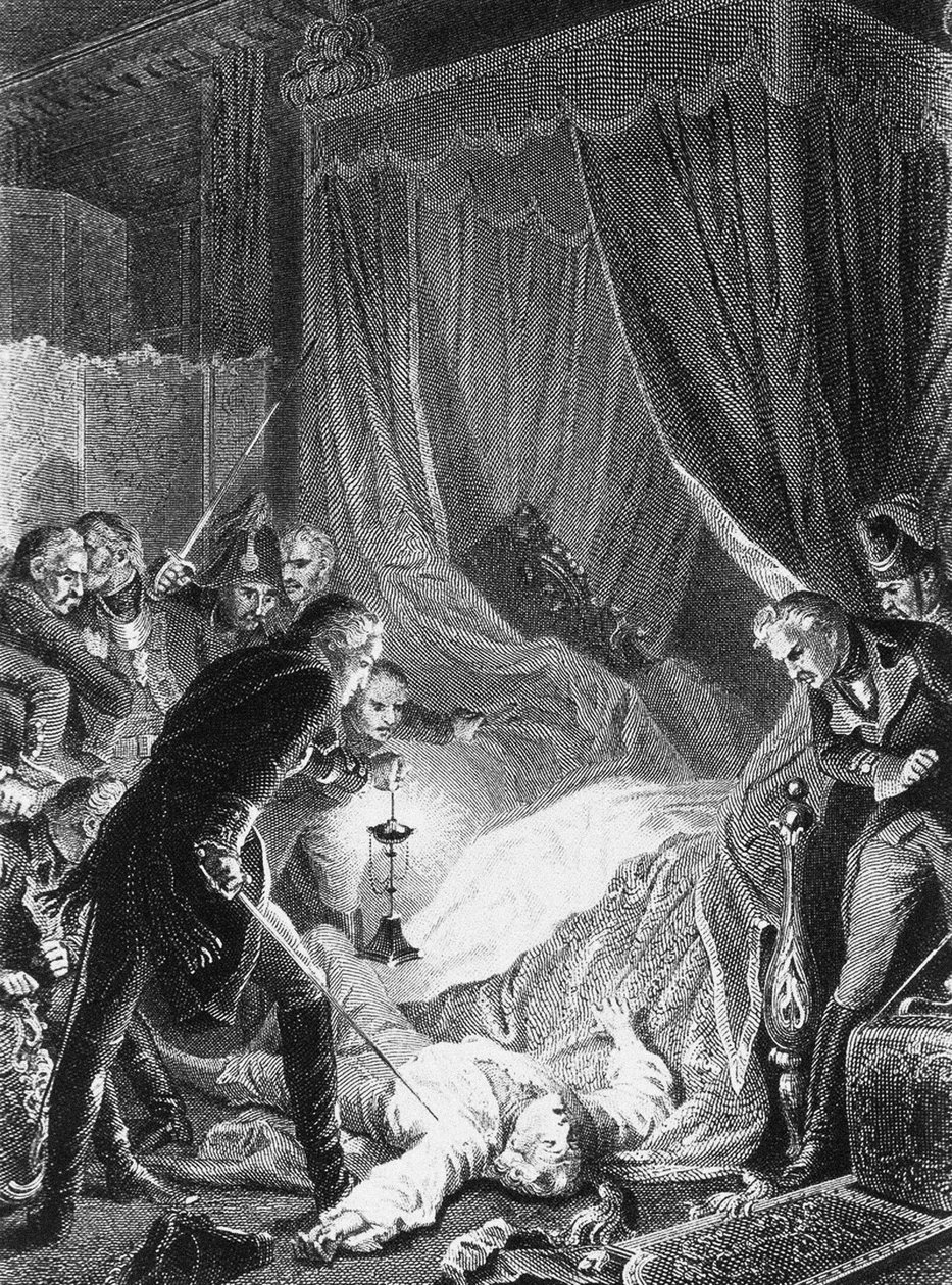 اغتيال القيصر بولس الأول في 12 مارس 1801 ، 1874 بواسطة هنري فيليكس إيمانويل فيليبوتو