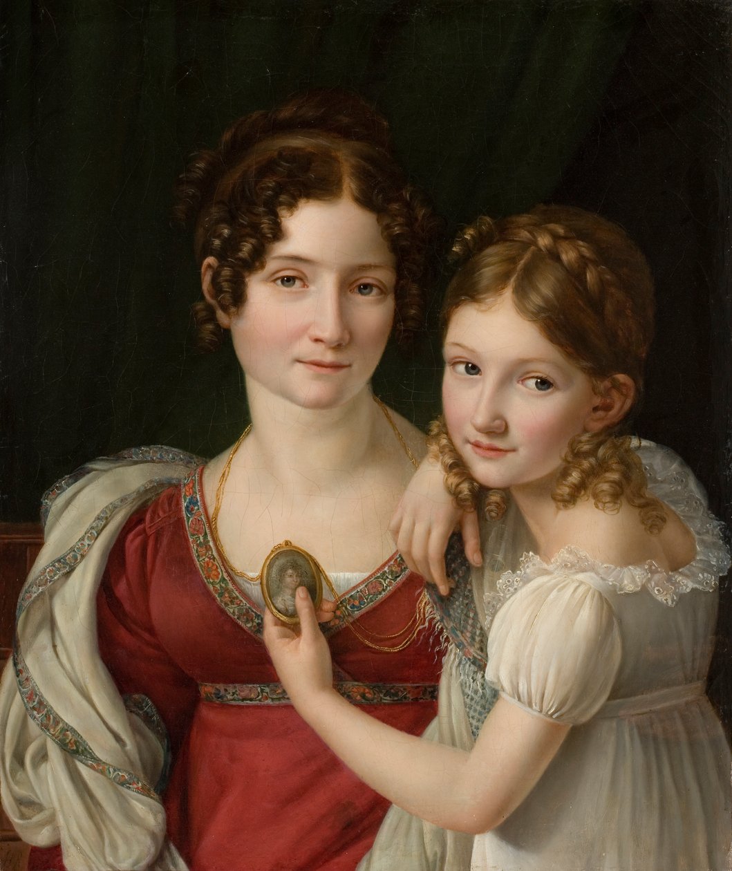 صورة لأم مع ابنتها ، 1816-1822. بواسطة هنري فرانسوا ريزنر