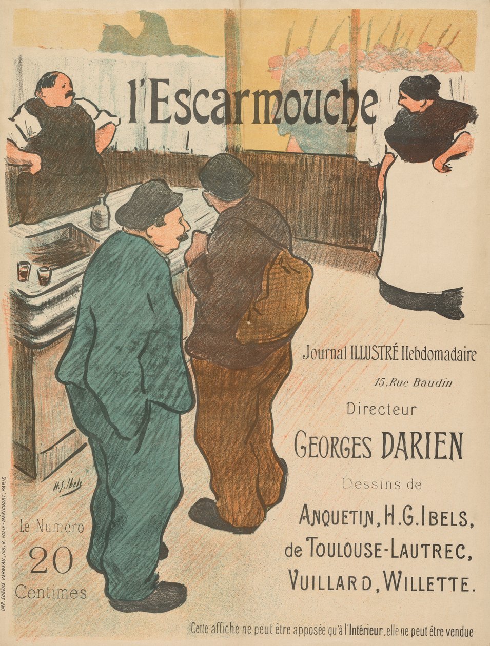 رسم توضيحي لـ LEscarmouche. بواسطة هنري غابرييل ابلز