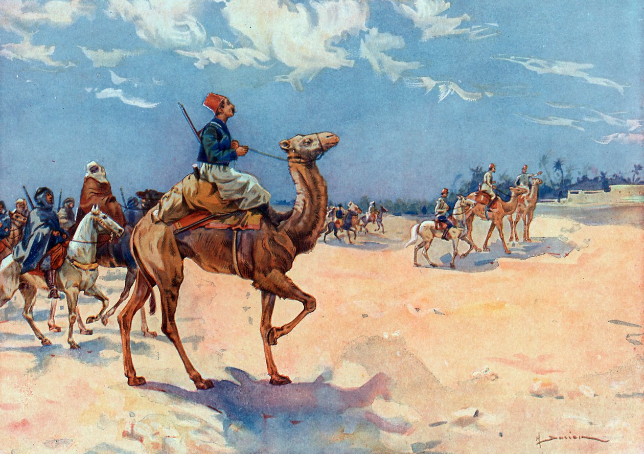 حملات الصحراء (1882-1902) "" المناوشات الجزائرية للعقيد الاتحاد الأوروبي في محيط عين صالح بالصحراء الجزائرية بواسطة هنري جاستون دارين