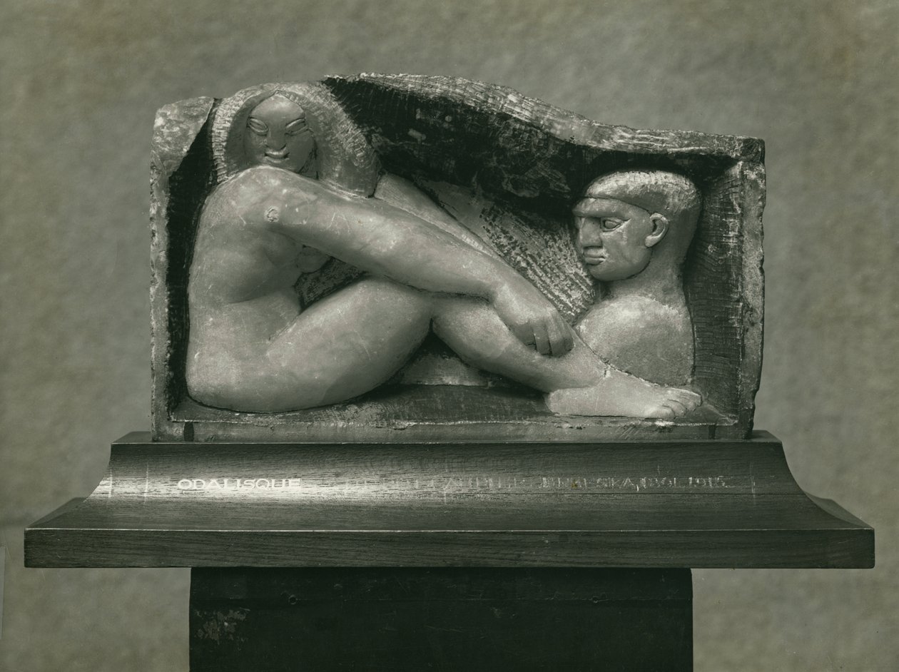 Odalisque (Man and Woman) 1912-13 (alabaster) بواسطة هنري جودييه برزيسكا