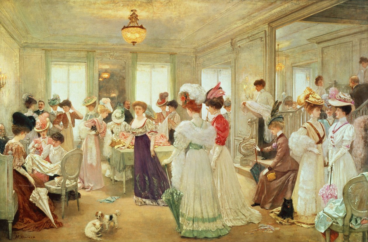 خمس ساعات في Couturier Paquin ، 1906 بواسطة هنري جيرفيكس