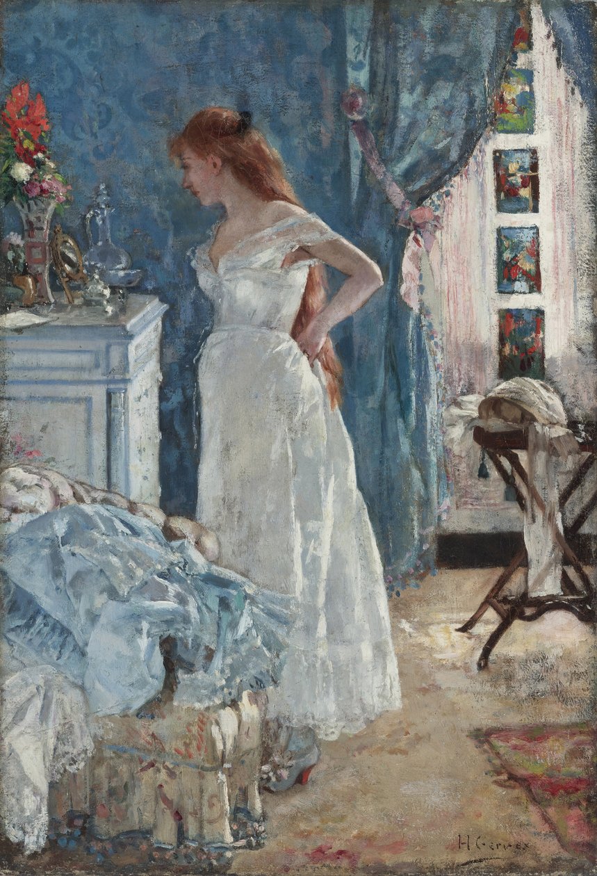 "لا تواليت" "فتاة صغيرة مهملة - رسم هنري جيرفكس (1852-1929) مجموعة خاصة بواسطة هنري جيرفيكس