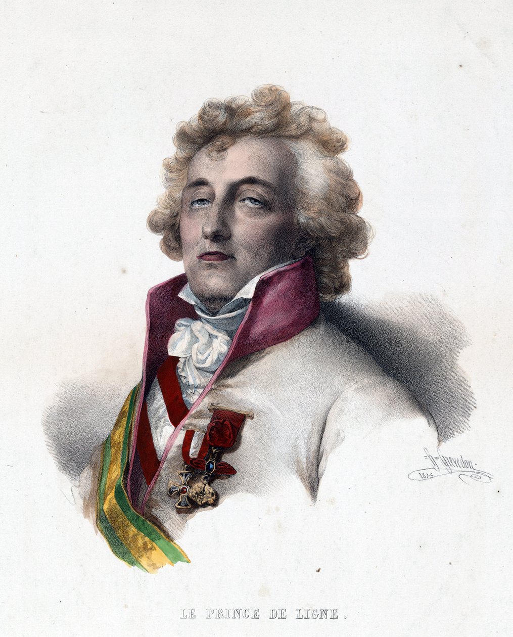 صورة للأمير تشارلز جوزيف دي لين (1735-1814) - صورة تشارلز جوزيف ، برينس دي لين - بقلم جريفيدون ، بيير لويس هنري (1776-1860) بواسطة هنري جريفدون