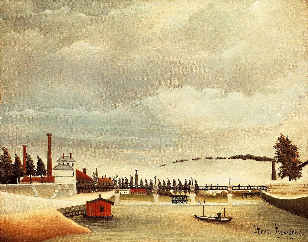 Banks of Seine, by Henri Rousseau (1844-1910) بواسطة هنري جي إف روسو