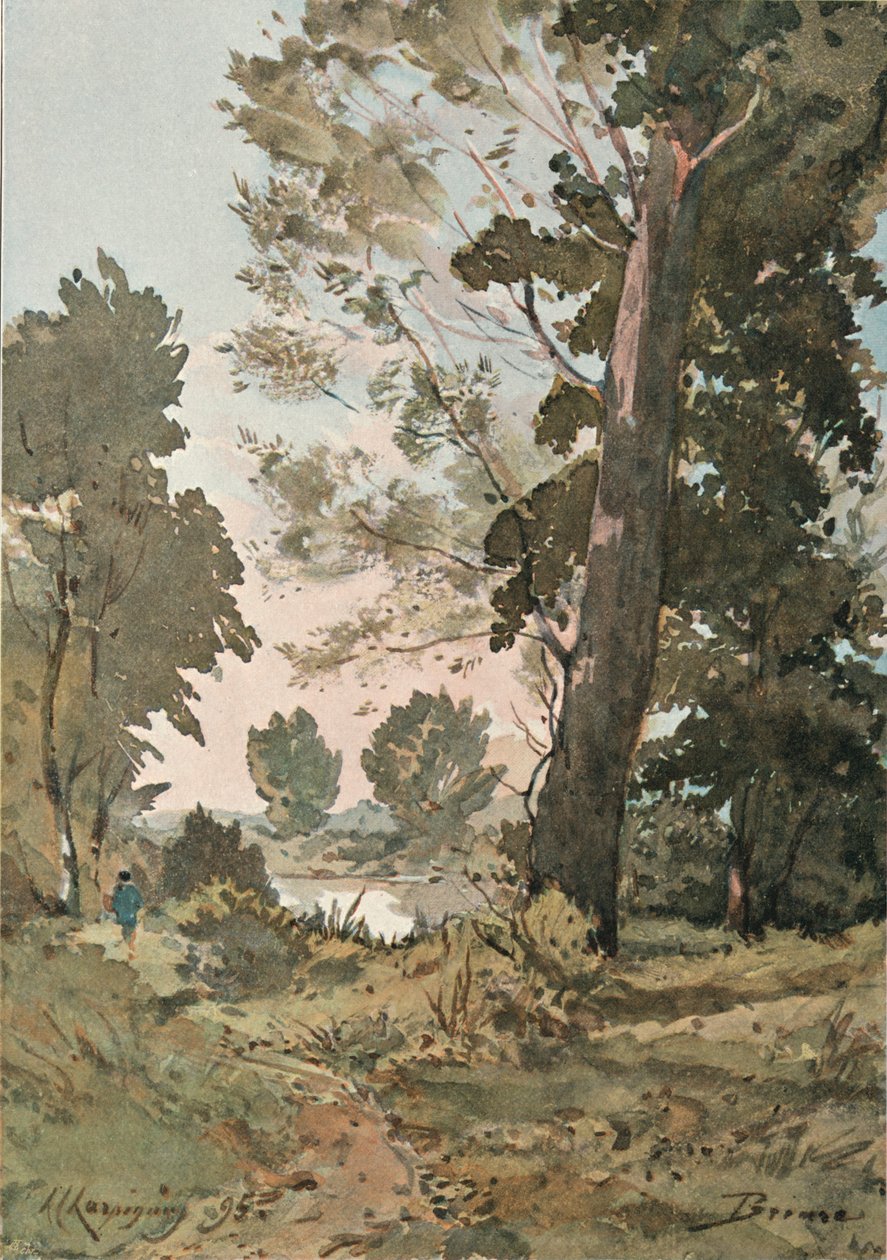 من The Watercolor بواسطة هنري هاربينيز ، c1839-1898 ، 1898 بواسطة هنري جوزيف هاربينييس