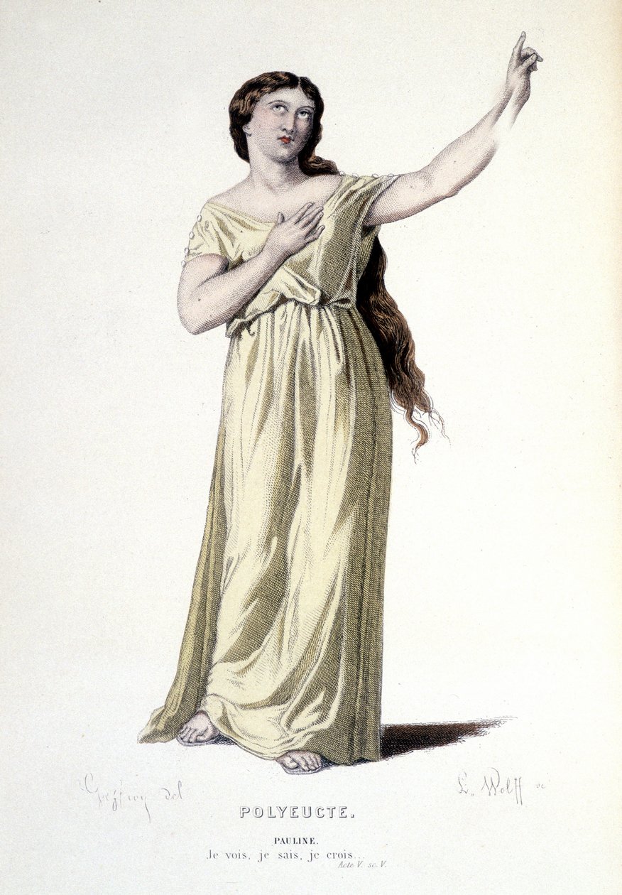 تصميم الأزياء لبولين في "Polyeucte" ، 1884 بواسطة هنري جول جان جوفروي