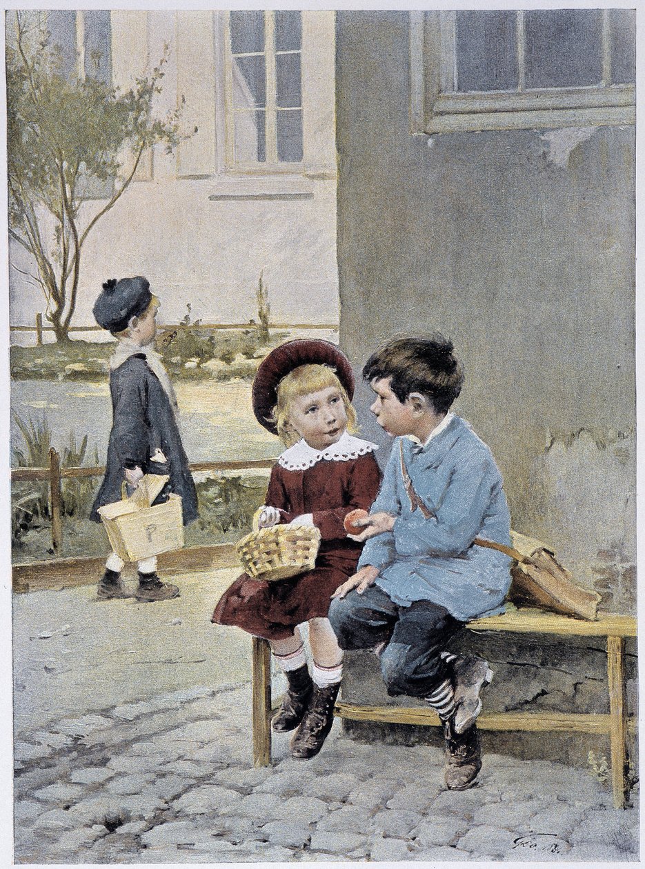 التجارة الحرة - لوحة مائية رسمها جيفروي في "" Le Figaro Illustré "" ، مايو 1901 بواسطة هنري جول جان جوفروي