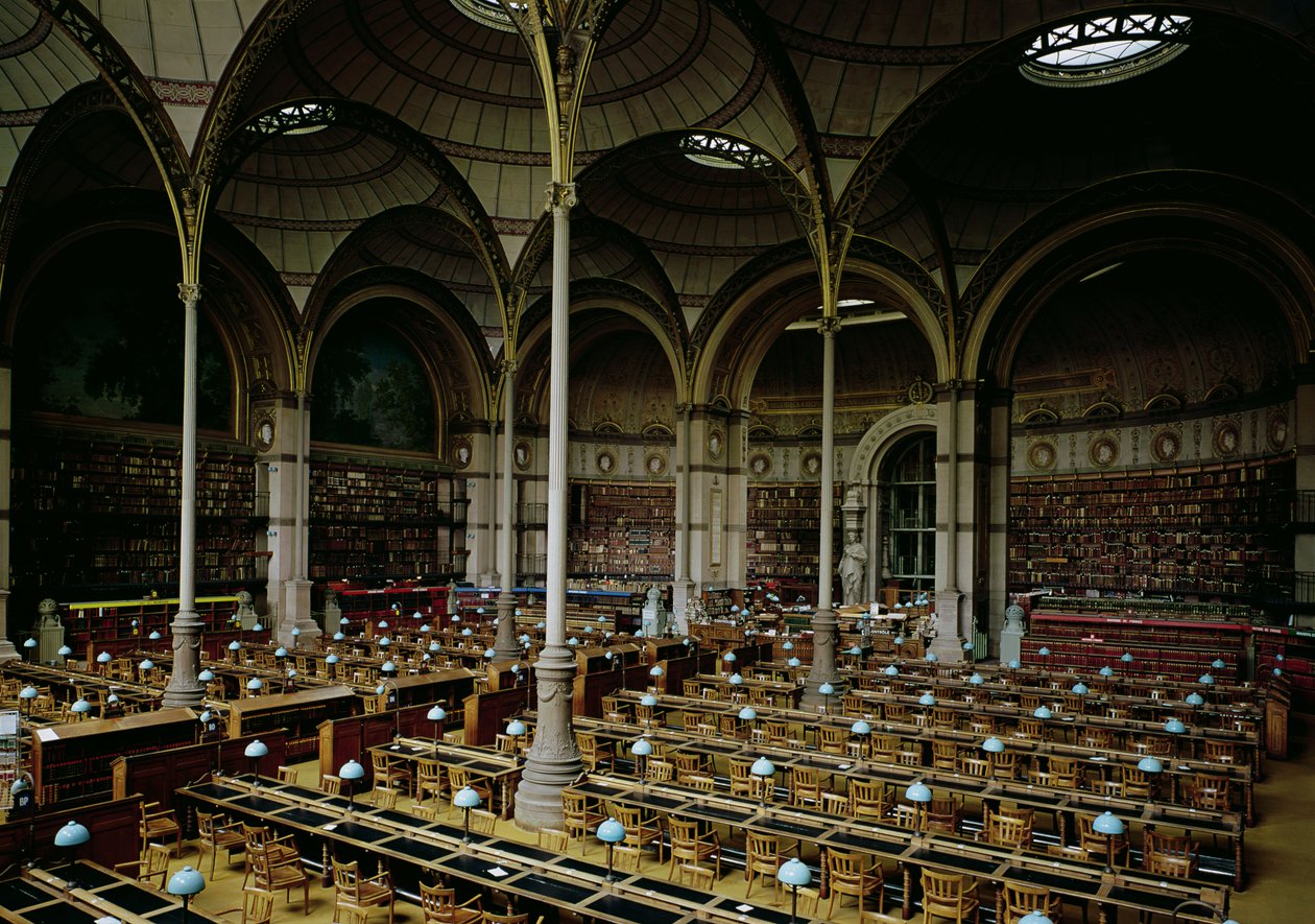 داخل Salle des Imprimes ، 1868 بواسطة هنري لوبروست