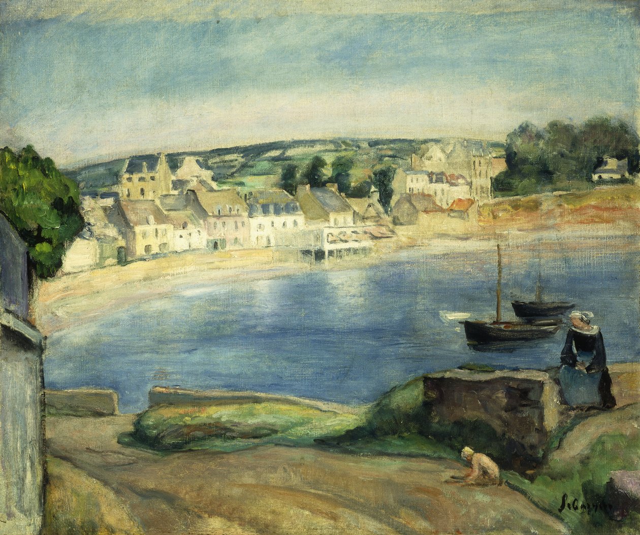Breton Landscape at Miget ؛ المناظر الطبيعية لبريتاني في Miget ، بواسطة هنري ليباسك