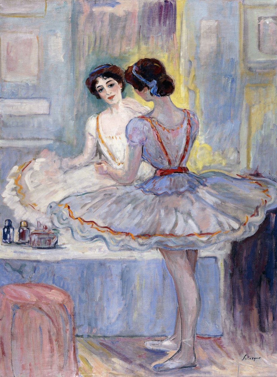 الآنسة زامبيلي في غرفة تبديل الملابس. ملكة جمال زامبيلي في نزلها ، 1912 بواسطة هنري ليباسك
