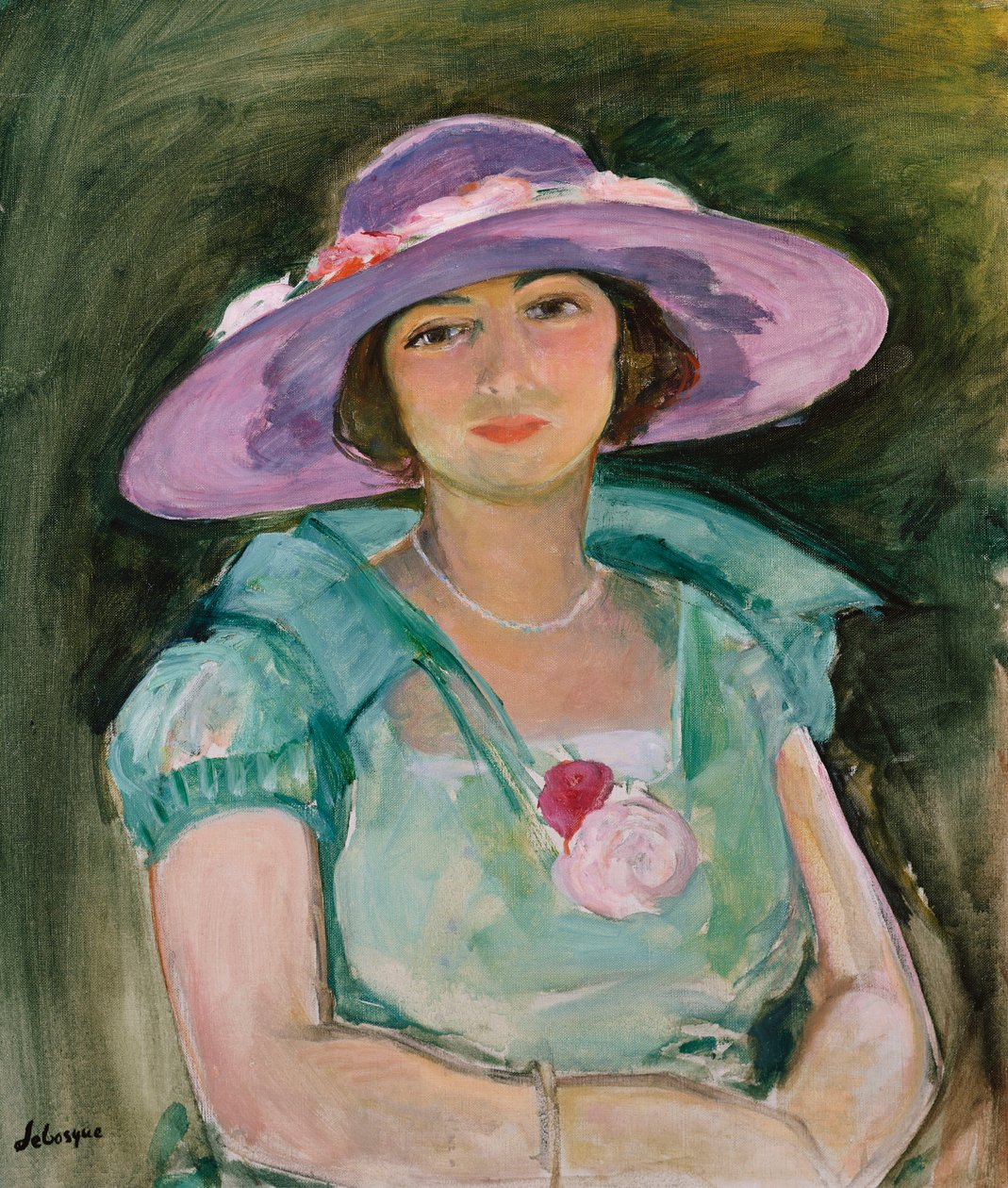صورة مارتي ليباسك في قبعة أرجوانية ، 1925-1926 بواسطة هنري ليباسك