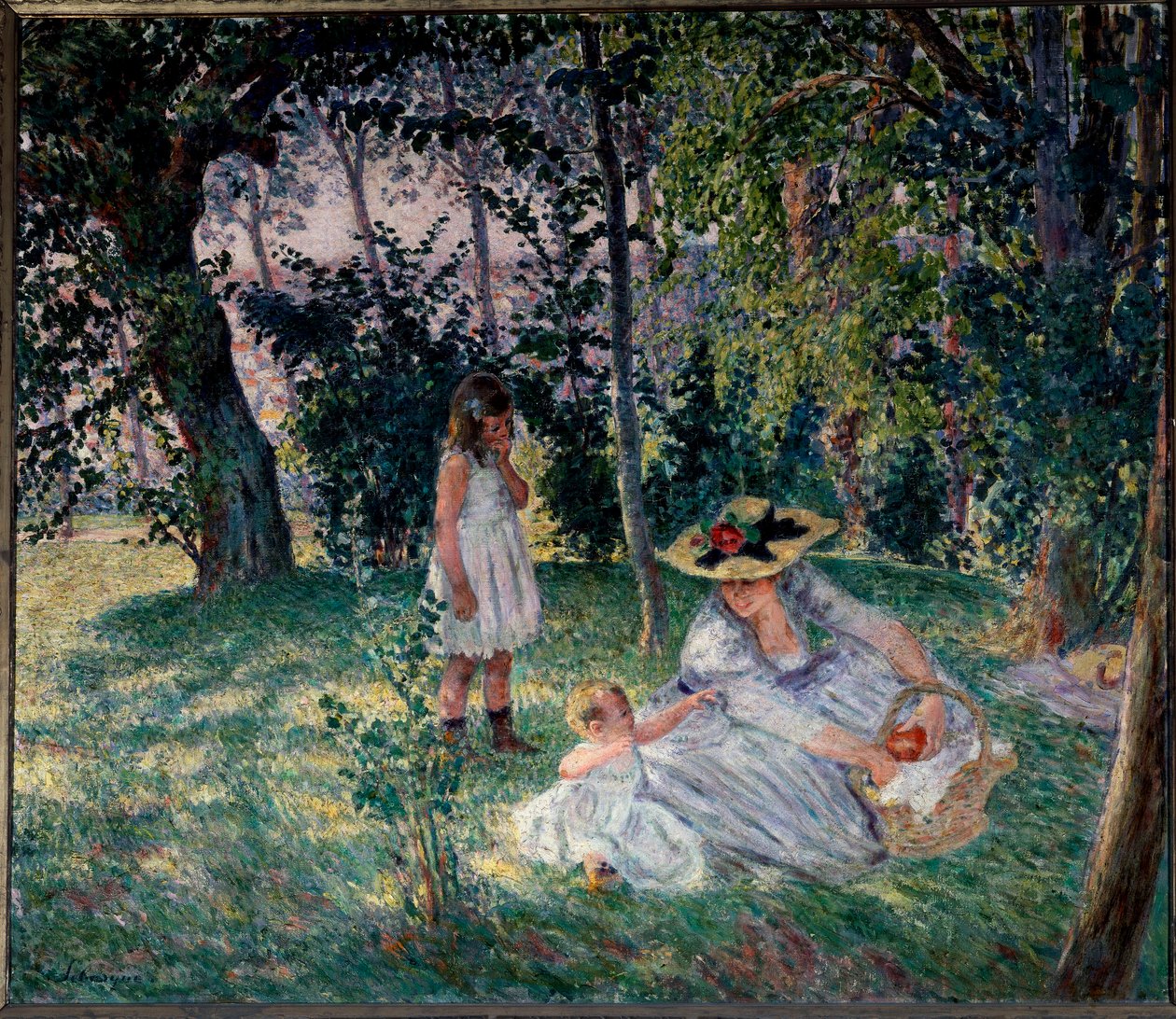 the taste on the grass Painting by Henri Lebasque (1865-1937) 20th century Angers, Museum of Fine Arts بواسطة هنري ليباسك