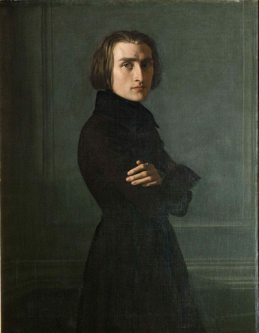 صورة الملحن فرانز ليزت 1811-1886 ، 1839. بواسطة هنري ليمان