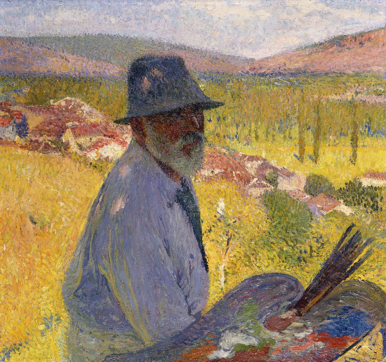 صورة ذاتية في La Bastide-du-Vert ؛ صورة ذاتية في La Bastide-du-Vert ، 1905 بواسطة هنري مارتن