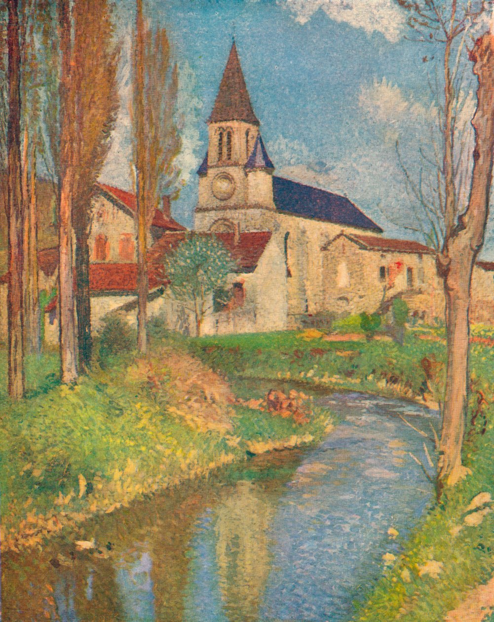 كنيسة La Bastide ، c1915 بواسطة هنري مارتن