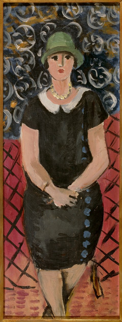 امرأة جالسة حوالي عام 1925 (زيت على ورق مقوى) بواسطة هنري ماتيس