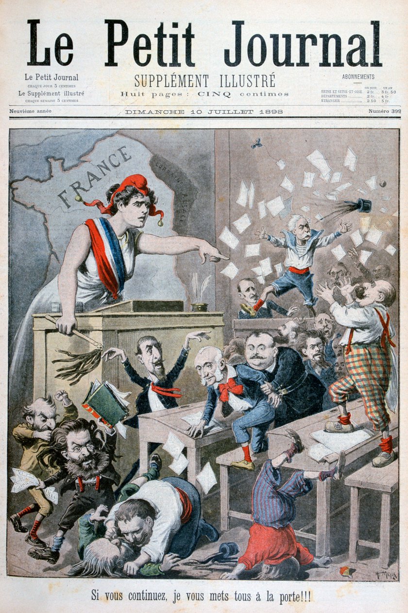 كاريكاتير مجلس النواب ، باريس ، 1898 بواسطة هنري ماير