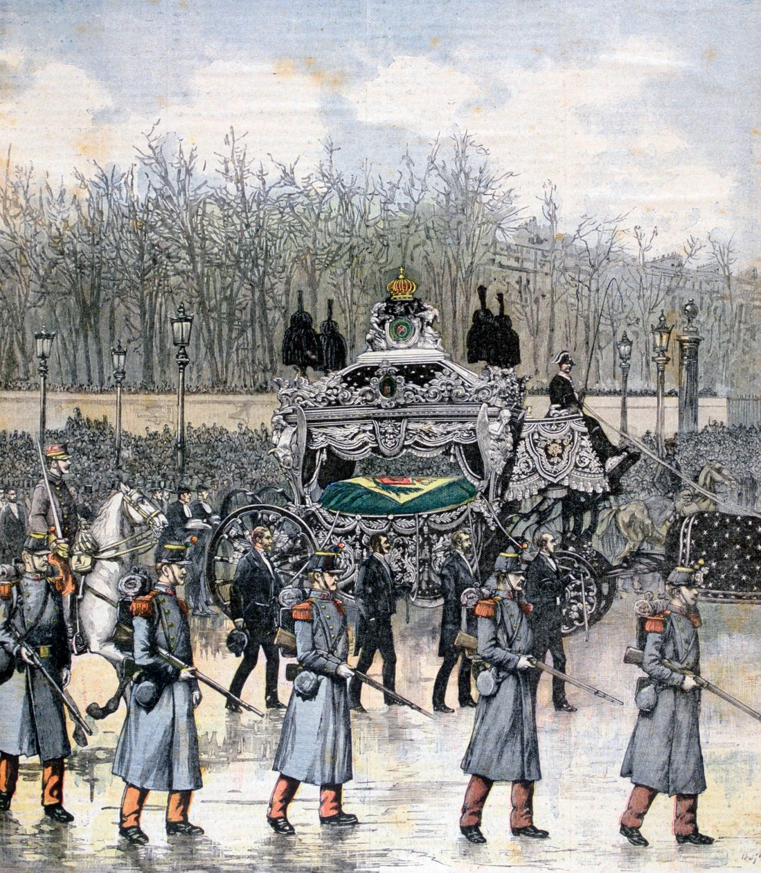 جنازة إمبراطور البرازيل ، 1891 بواسطة هنري ماير