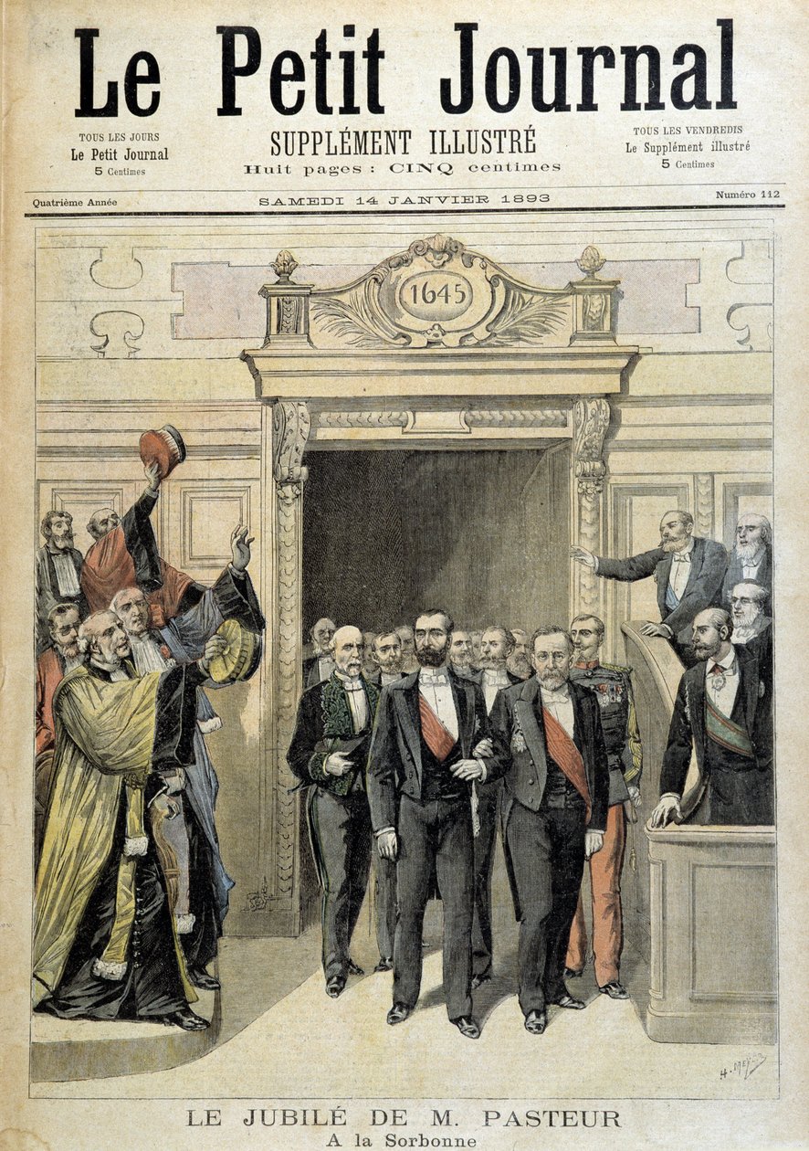 يوبيل السيد باستير في جامعة السوربون - في "" Le Petite Journal "بتاريخ 14/1/1893 بواسطة هنري ماير