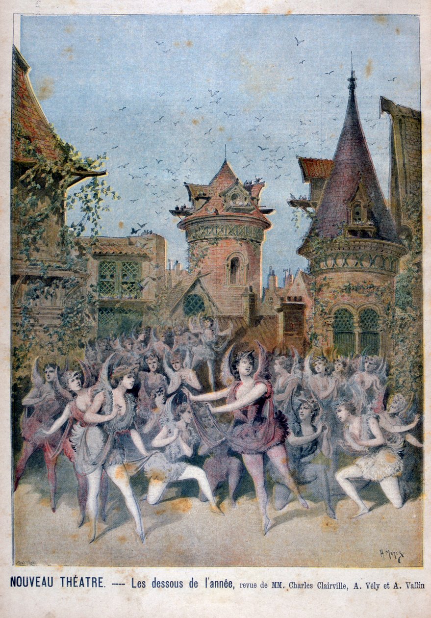 Les Dessous de lAnnee ، عرض في مسرح نوفو ، 1896 بواسطة هنري ماير