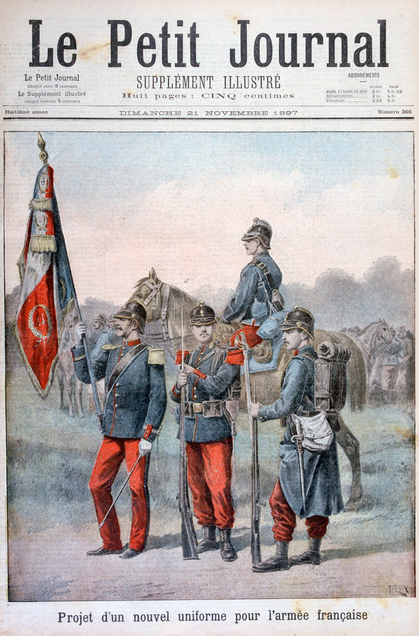 زي جديد مقترح للجيش الفرنسي ، 1897 بواسطة هنري ماير