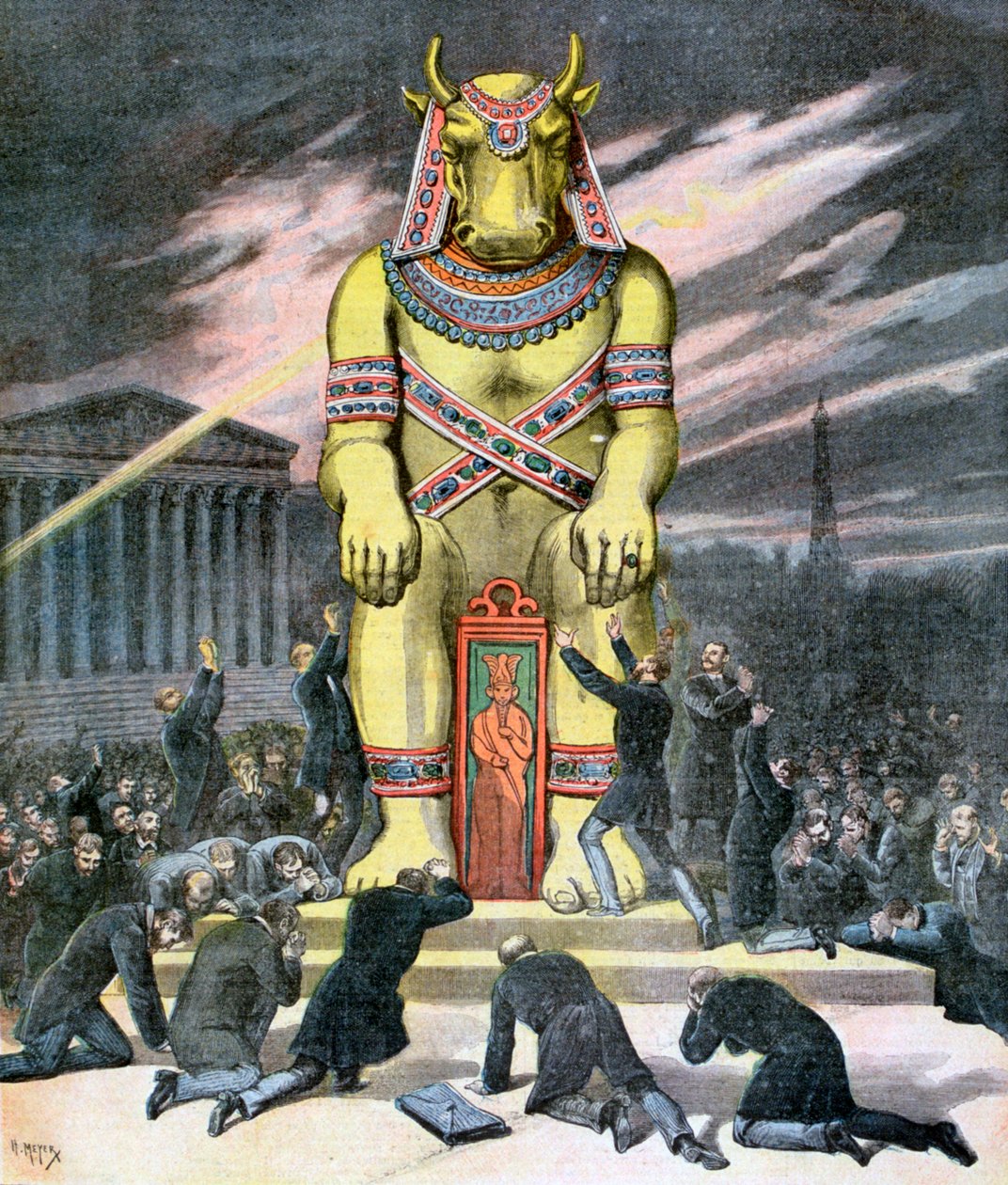 العجل الذهبي ، 1892 بواسطة هنري ماير