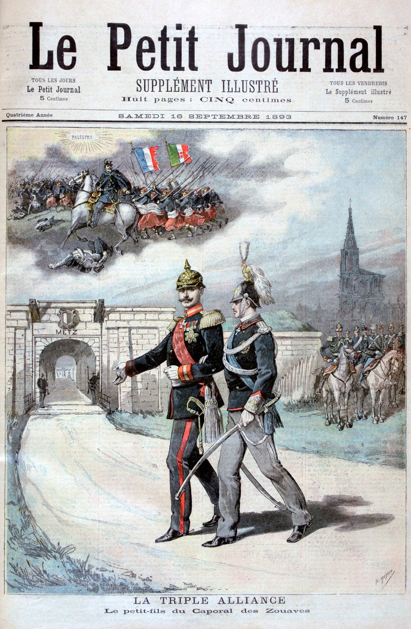 التحالف الثلاثي وألمانيا والنمسا والمجر وإيطاليا عام 1894 بواسطة هنري ماير