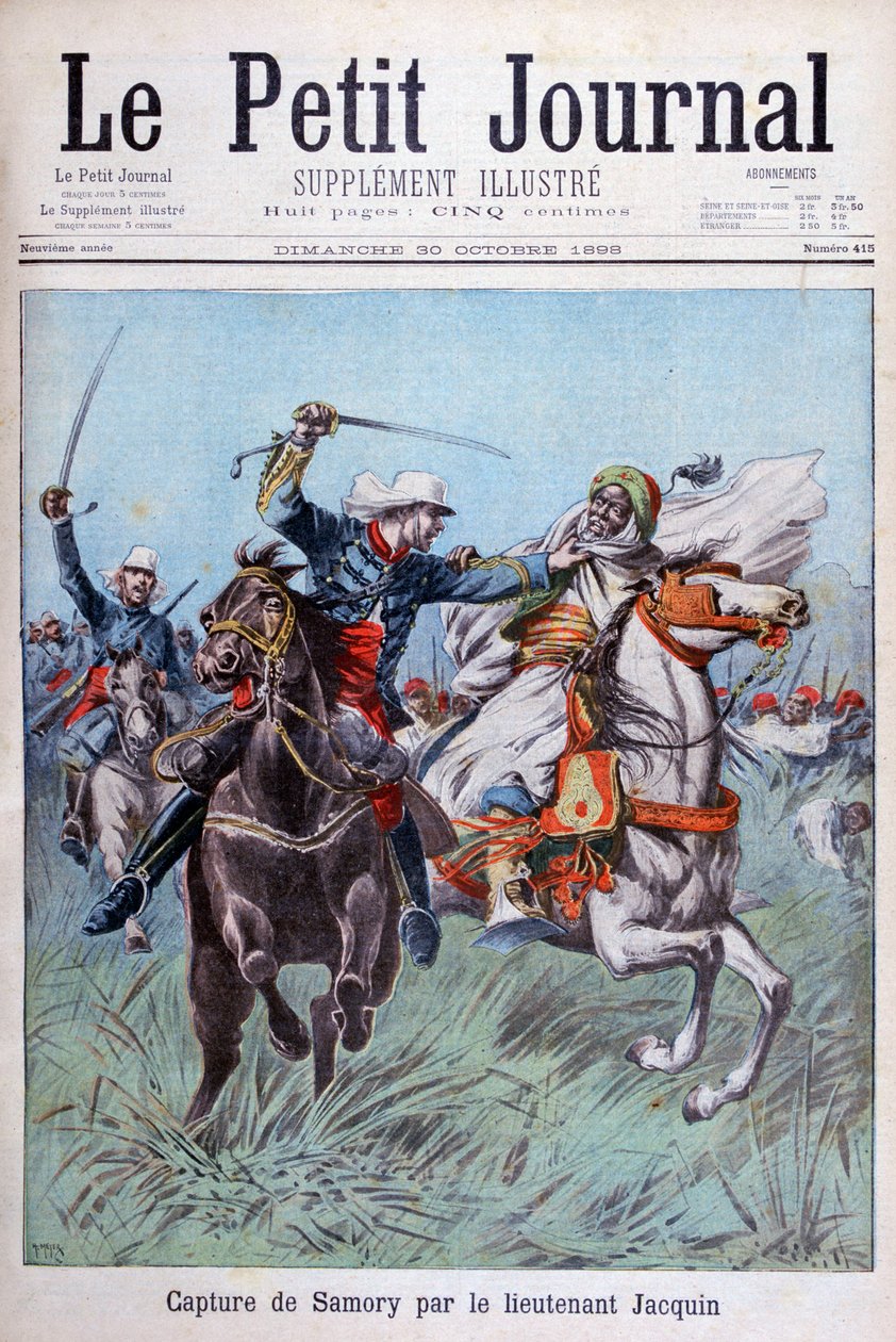 قبض الملازم جاكين على توري ساموري بالقرب من غويليمو عام 1898. بواسطة هنري ماير