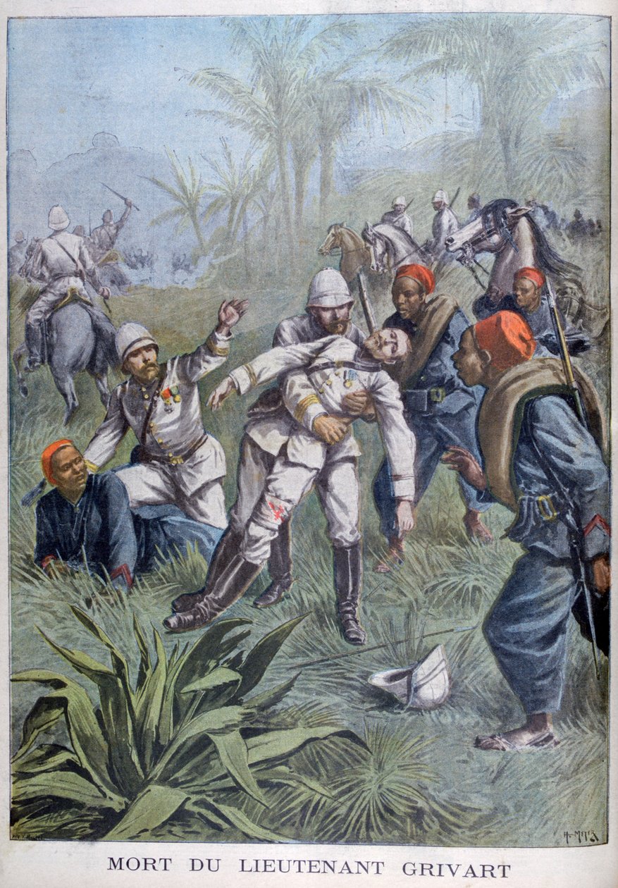 وفاة الملازم غريفارت ، النيجر ، 1899 بواسطة هنري ماير