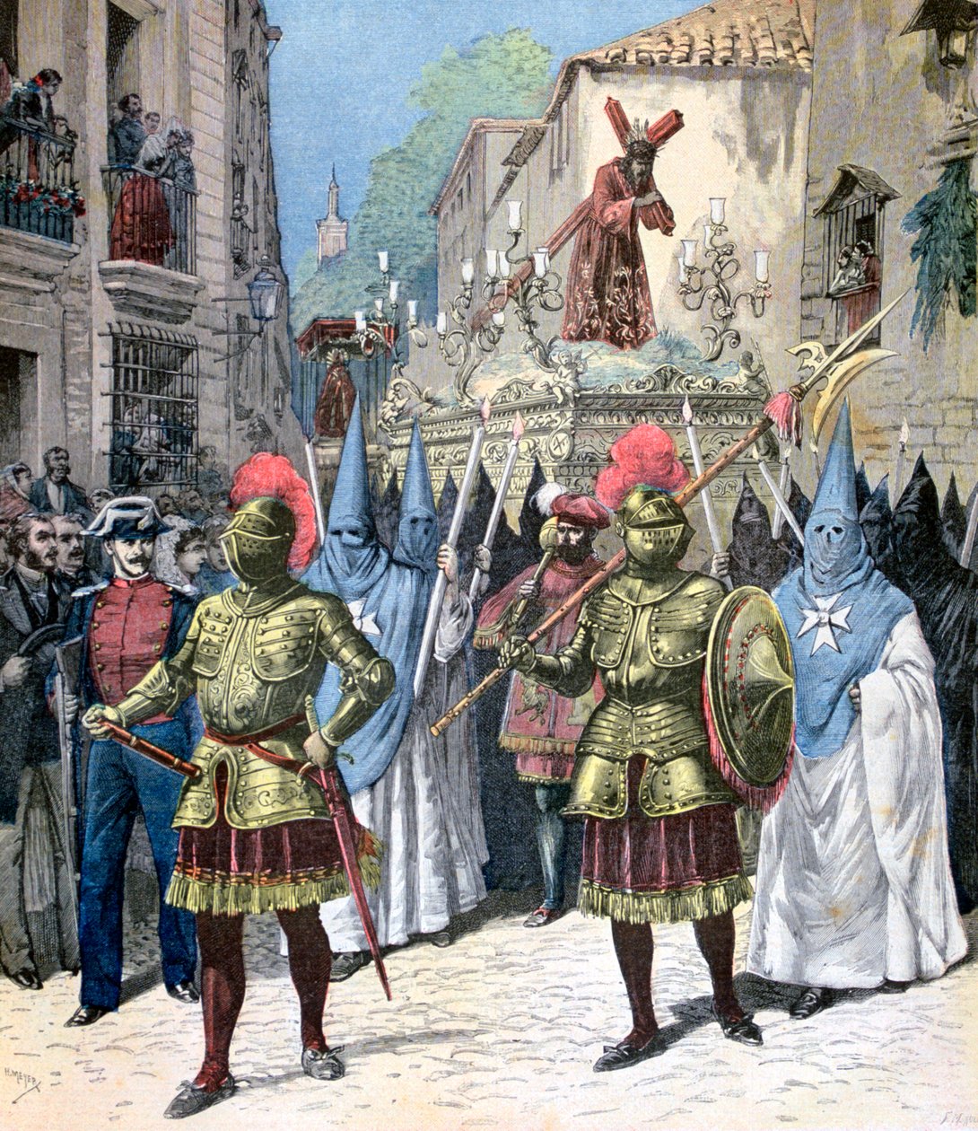 موكب الجمعة العظيمة ، الأسبوع المقدس ، إشبيلية ، 1891 بواسطة هنري ماير