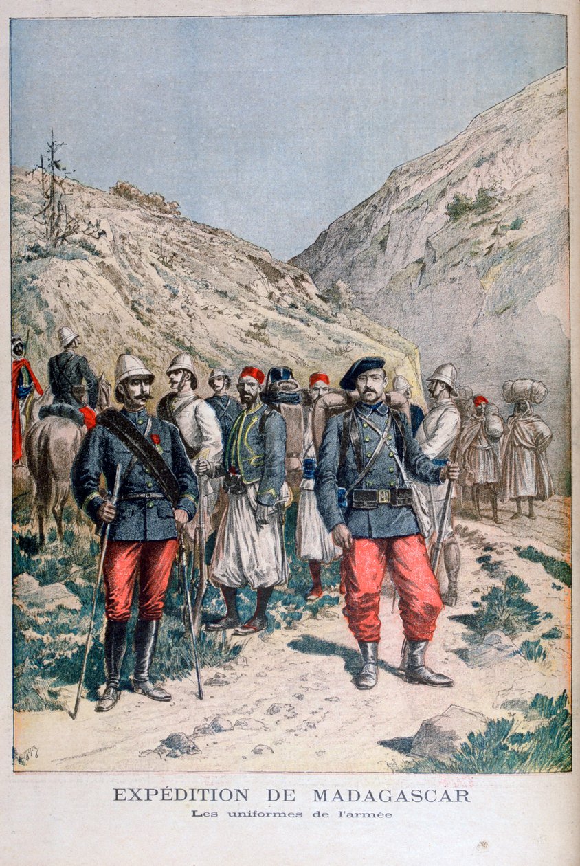 زي القوات الاستطلاعية الفرنسية في مدغشقر ، 1895 بواسطة هنري ماير